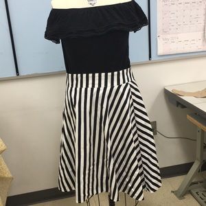 FANCYQUB skirt , vintage swing cut, tea length